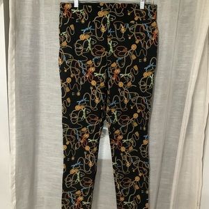 Size 10 Chain Patterned Cigarette Pant